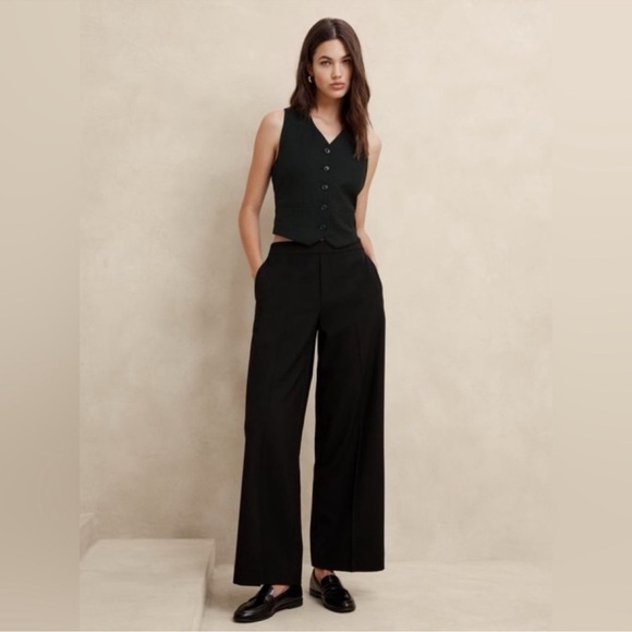 NWT! Banana Republic Black Hayden Wide-Leg Pant - Multiple Sizes🤎 - Picture 1 of 6